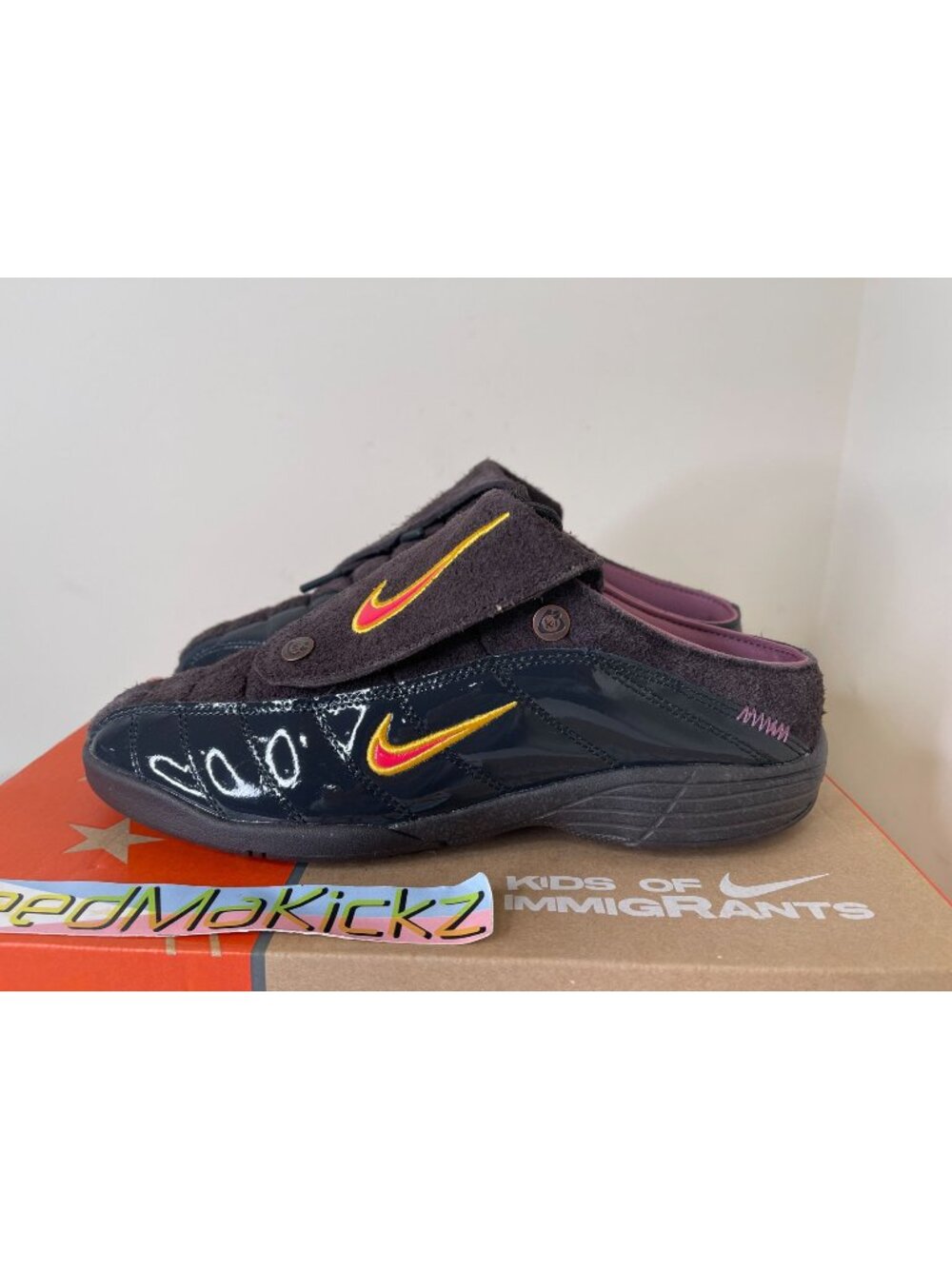 Nike T90 Mule Velvet Brown Kids of Immigrants Mens Sizes IH4422 201